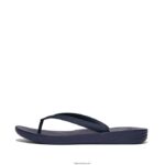 Men IQUSHION Ergonomic Flip Flops Fitflop 882F205 Midnight Navy