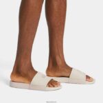 Men IQUSHION Pool Sliders Fitflop 882F206 Stone Beige - Image 2