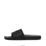 Men IQUSHION Pool Slides Fitflop 882F207 All Black