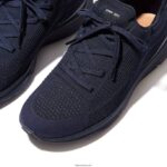 Men VITAMIN FFX Knit Sports Trainers Fitflop 882F352 Navy Mix - Image 4