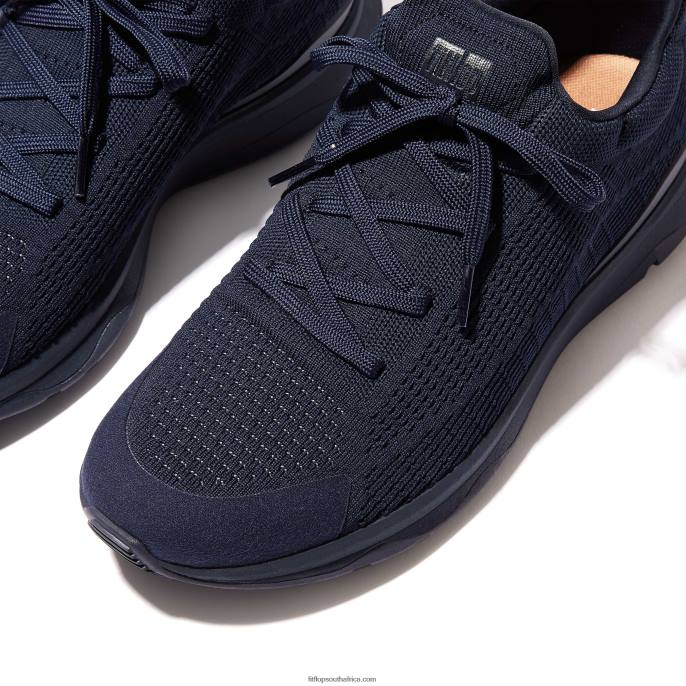 Men VITAMIN FFX Knit Sports Trainers Fitflop 882F352 Navy Mix - Image 4