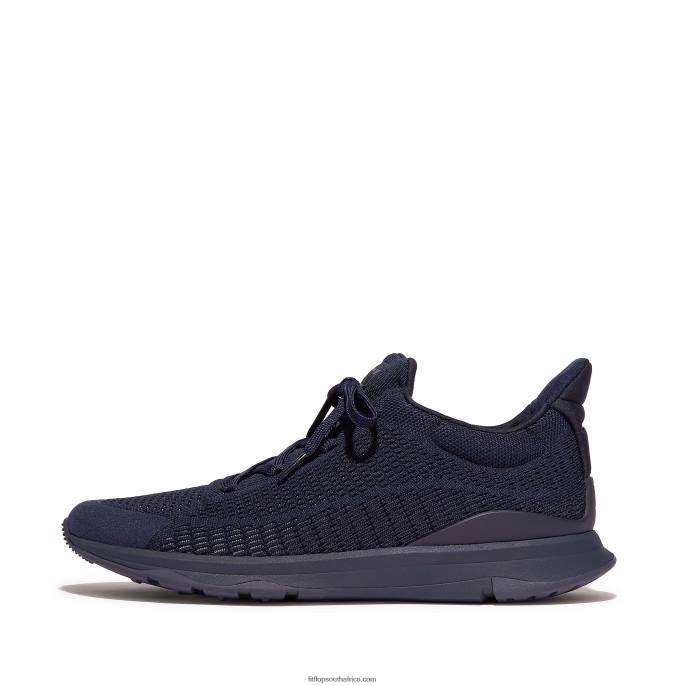 Men VITAMIN FFX Knit Sports Trainers Fitflop 882F352 Navy Mix - Image 1