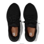 Men VITAMIN FFX Knit Sports Trainers Fitflop 882F353 Black Mix - Image 3