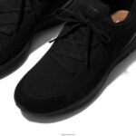 Men VITAMIN FFX Knit Sports Trainers Fitflop 882F353 Black Mix - Image 4