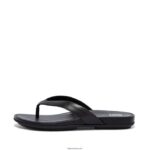 Women GRACIE Leather Flip Flops Fitflop 882F9 All Black