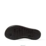 Women IQUSHION Ergonomic Flip Flops Fitflop 882F25 All Black - Image 4