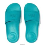 Women IQUSHION Pool Slides Fitflop 882F181 Tahiti Blue - Image 4