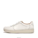 Women RALLY Leather Panel Trainers Fitflop 882F237 Urban White