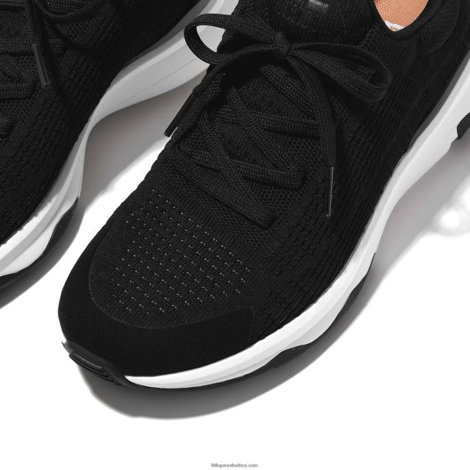 Women VITAMIN FFX Knit Sports Trainers Fitflop 882F254 Black Mix - Image 4