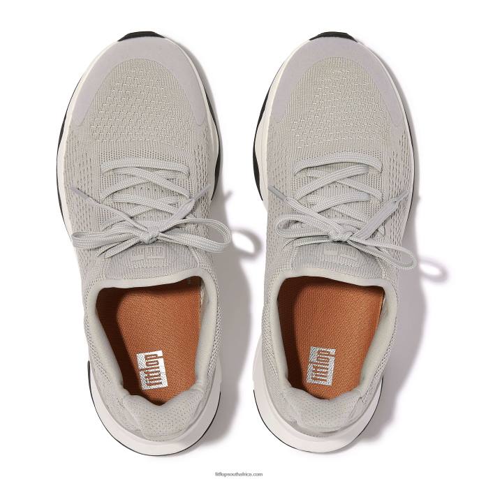 Women VITAMIN FFX Knit Sports Trainers Fitflop 882F256 Tiptoe Grey Mix - Image 4