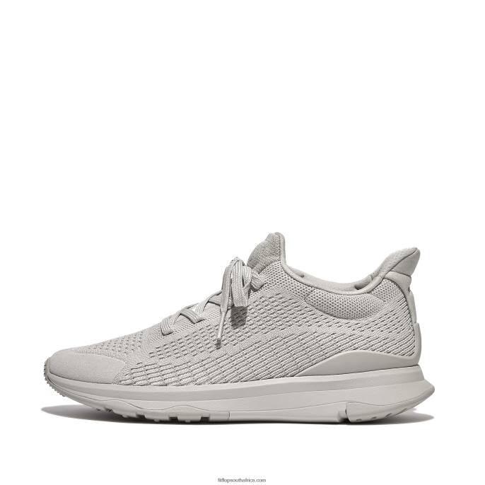 Women VITAMIN FFX Knit Sports Trainers Fitflop 882F258 All Grey - Image 1