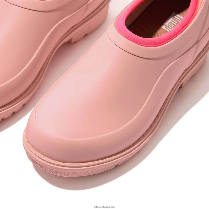 Women WONDERCLOG Neon-Pop Waterproof Rubber Clogs Fitflop 882F343 Pink Salt - Image 3
