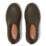 Women WONDERCLOG Waterproof Rubber Clogs Fitflop 882F339 Mossy - Image 4