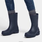 Women WONDERWELLY Short Wellington Boots Fitflop 882F313 Midnight Navy - Image 2